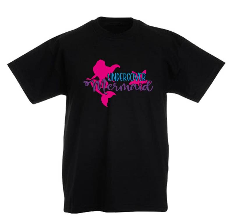 G-graphics T-Shirt Undercover mermaid Kinder T-Shirt mit coolem Spruch als Frontprint von G-graphics