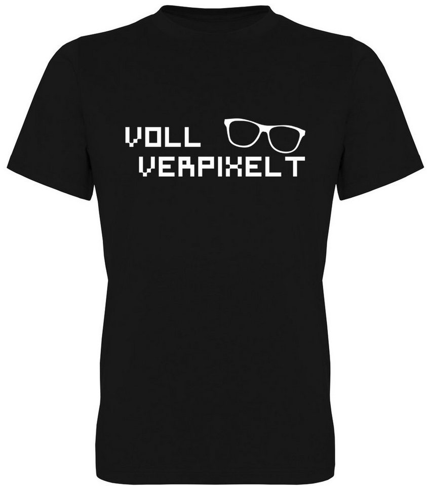 G-graphics T-Shirt Voll verpixelt Herren T-Shirt, mit trendigem Frontprint, Aufdruck auf der Vorderseite, Spruch/Sprüche/Print/Motiv, für jung & alt von G-graphics