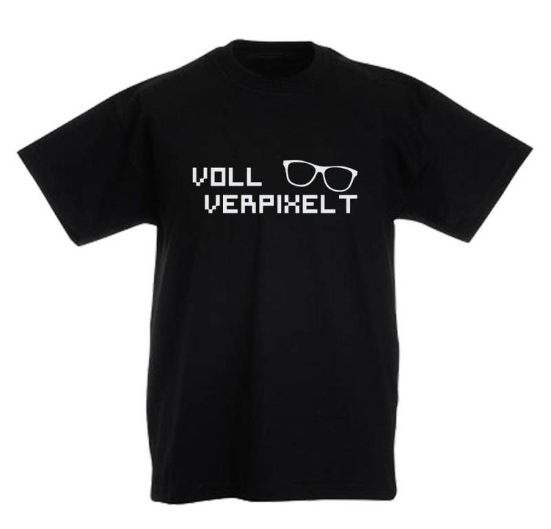 G-graphics T-Shirt Voll verpixelt Kinder T-Shirt mit coolem Spruch als Frontprint von G-graphics