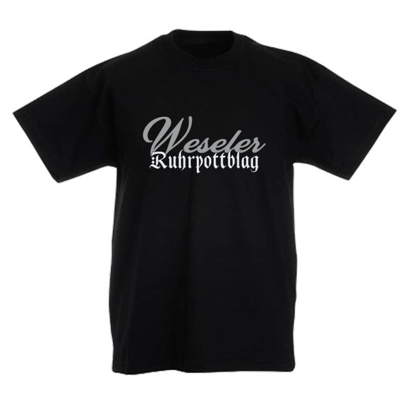 G-graphics T-Shirt Weseler Ruhrpottblag Kinder T-Shirt mit Ruhrgebietsmotiv von G-graphics