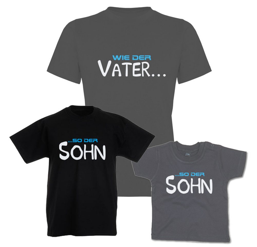 G-graphics T-Shirt Wie der Vater & so der Sohn (Familienset, Einzelteile zum selbst zusammenstellen) Kinder- & Erwachsenen-T-Shirt-Set mit Frontprint von G-graphics