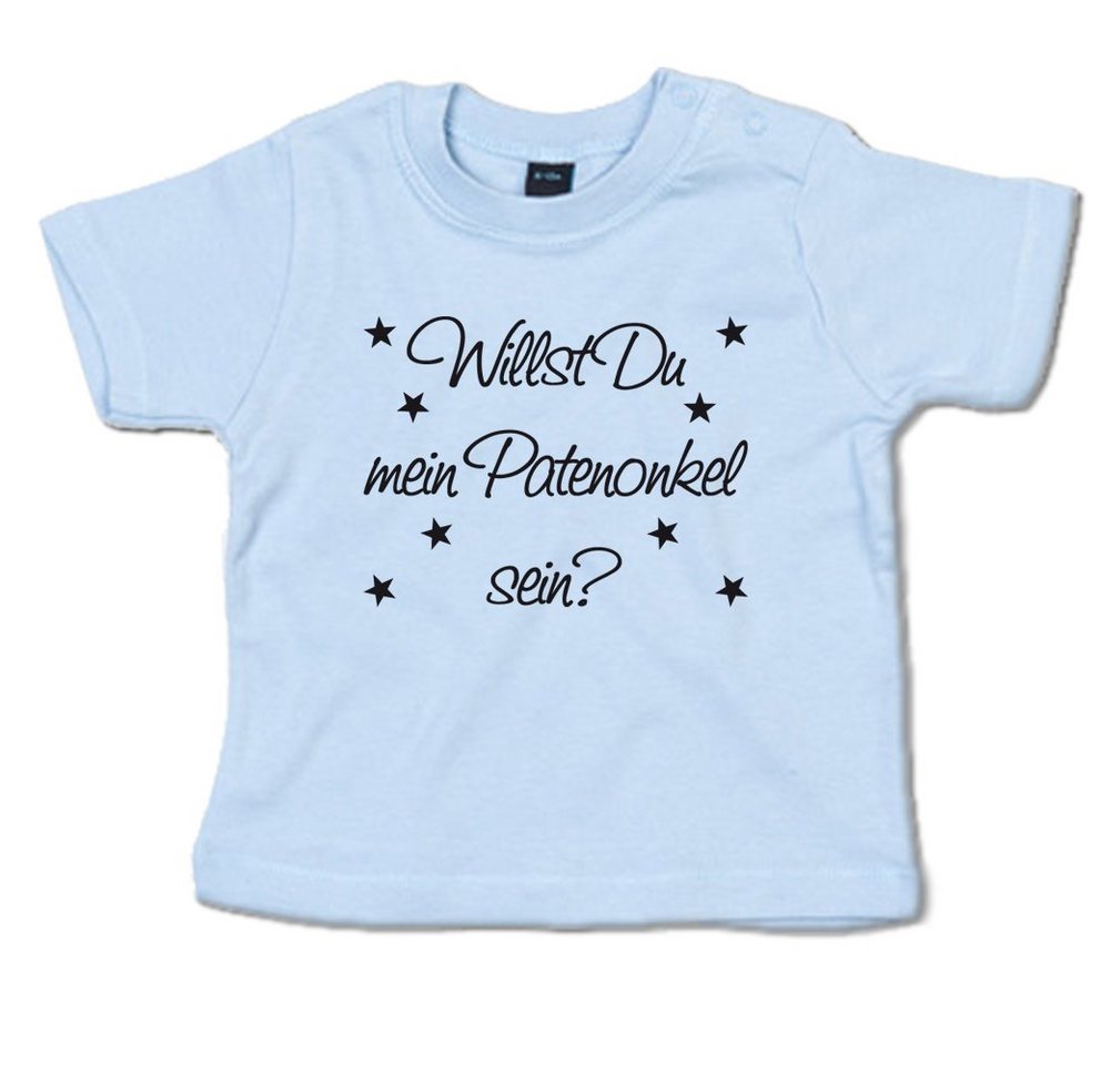 G-graphics T-Shirt Willst Du mein Patenonkel sein? Baby T-Shirt mit Spruch als Geschenk für/von Tante & Onkel G-graphics T-Shirt Willst Du mein Patenonkel sein? Baby T-Shirt mit Spruch als Geschenk für/von Tante & Onkel von G-graphics