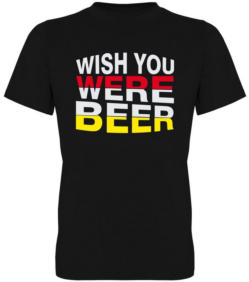 G-graphics T-Shirt Wish you were beer Herren T-Shirt, mit trendigem Frontprint, Aufdruck auf der Vorderseite, Spruch/Sprüche/Print/Motiv, für jung & alt von G-graphics