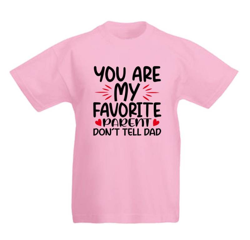 G-graphics T-Shirt You are my favorite parent – don´t tell Dad Kinder T-Shirt mit coolem Spruch als Frontprint von G-graphics