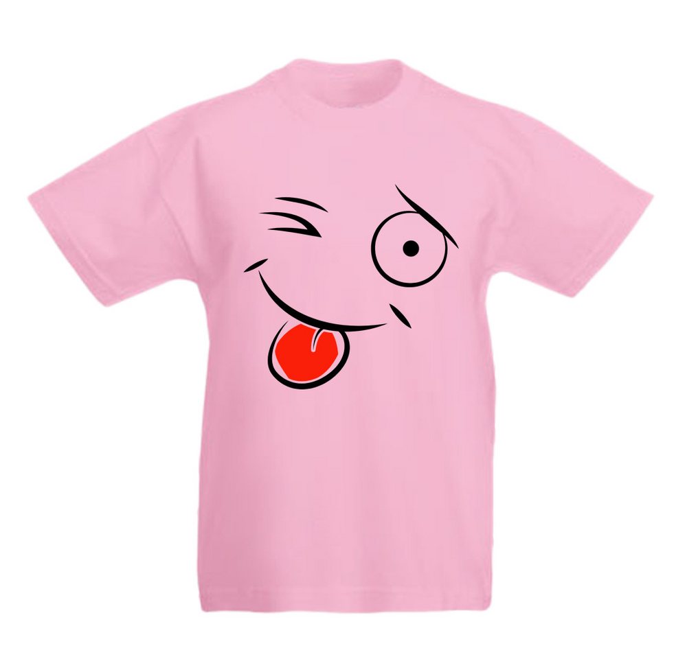 G-graphics T-Shirt Zwinker Smiley Kinder T-Shirt mit coolem Motiv als Frontprint von G-graphics