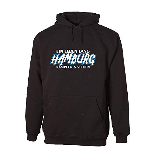 G-graphics Unisex Hoodie EIN Leben lang - Hamburg - kämpfen & Siegen 156.0521 (L) von G-graphics