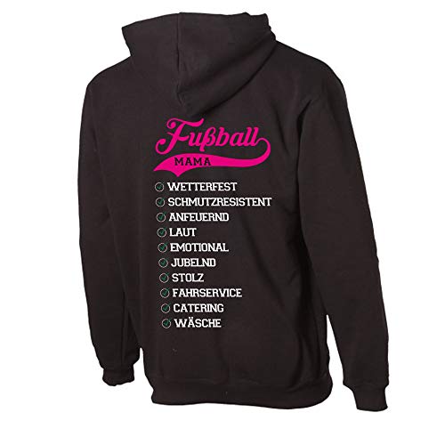 G-graphics Unisex Hoodie Eigenschaften Einer Fußball Mama 156.0374 (L, Druck weiß/pink) von G-graphics