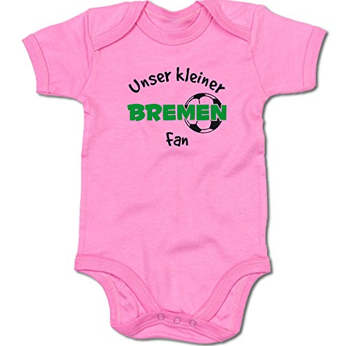 G-graphics Unser Kleiner Bremen Fan Baby-Body Suite Strampler 250.0486 (0-3 Monate, pink) von G-graphics