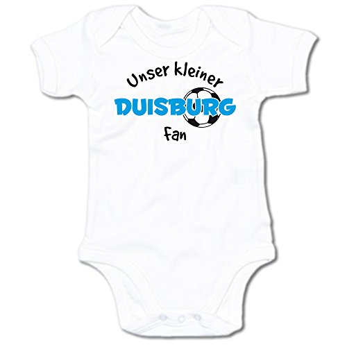 G-graphics Unser Kleiner Duisburg Fan Baby-Body Suite Strampler 250.0497 (0-3 Monate, weiß) von G-graphics