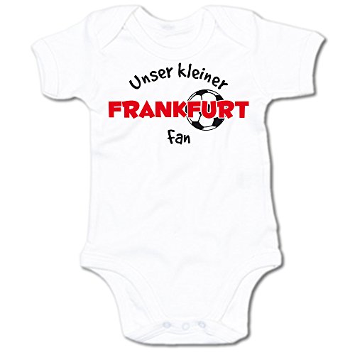 G-graphics Unser Kleiner Frankfurt Fan Baby-Body Suite Strampler 250.0485 (0-3 Monate, weiß) von G-graphics