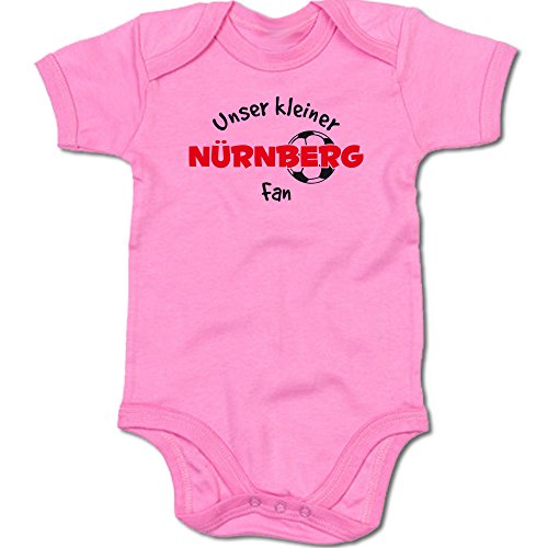 G-graphics Unser Kleiner Nürnberg Fan Baby-Body Suite Strampler 250.0495 (3-6 Monate, pink) von G-graphics