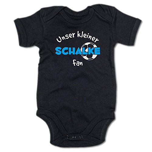 G-graphics Unser Kleiner Schalke Fan Baby-Body Suite Strampler 250.0480 (0-3 Monate, schwarz) von G-graphics