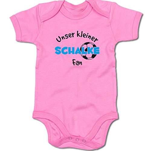 G-graphics Unser Kleiner Schalke Fan Baby-Body Suite Strampler 250.0480 (6-12 Monate, pink) von G-graphics