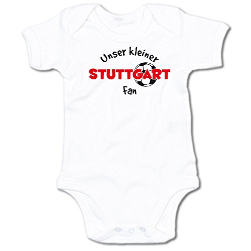 G-graphics Unser Kleiner Stuttgart Fan Baby-Body Suite Strampler 250.0491 (0-3 Monate, weiß) von G-graphics