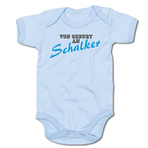 G-graphics Von Geburt an Schalker Baby-Body (250.0091) (3-6 Monate, blau) von G-graphics