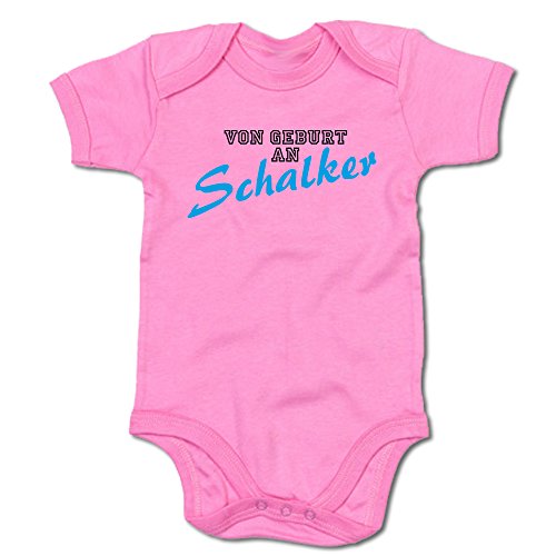 G-graphics Von Geburt an Schalker Baby-Body (250.0091) (3-6 Monate, pink) von G-graphics