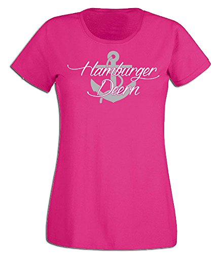 Hamburger Deern Damen T-Shirt 160.0138 (L, pink) von G-graphics