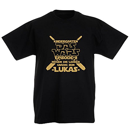 Kindergarten - Das Wars - Mögen die Lehrer gnädig Sein - mit Wunschname Kinder T-Shirt zum Schulanfang Kids 265.0092 (134-140, schwarz) von G-graphics