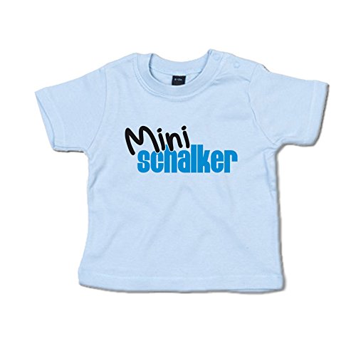 Mini Schalker Baby T-Shirt (266.0066) (6-12 Monate, Dustyblue) von G-graphics