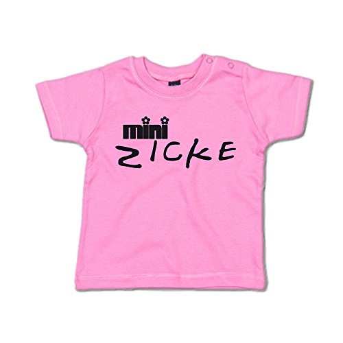 Mini Zicke Baby T-Shirt 266.0161 (12-18 Monate, pink) von G-graphics