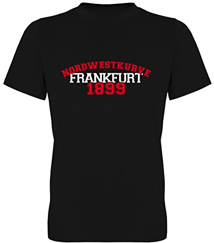 Nordwestkurve Frankfurt 1899 lang Fan-T-Shirt Unisex Herren (078.0224) (2XL) von G-graphics