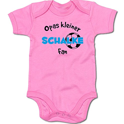 G-graphics Opas Kleiner Schalke Fan Baby Body Suit Strampler 250.0289 (0-3 Monate, pink) von G-graphics