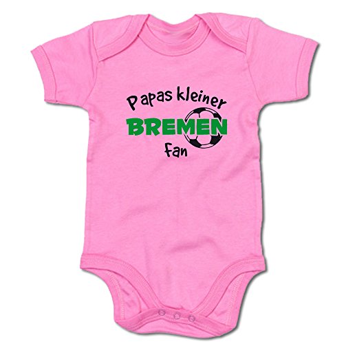 G-graphics Papas Kleiner Bremen Fan Baby-Body (250.0241) (0-3 Monate, pink) von G-graphics