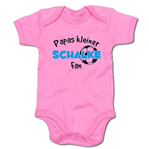 G-graphics Papas Kleiner Schalke Fan Baby-Body (250.0233) (3-6 Monate, pink) von G-graphics