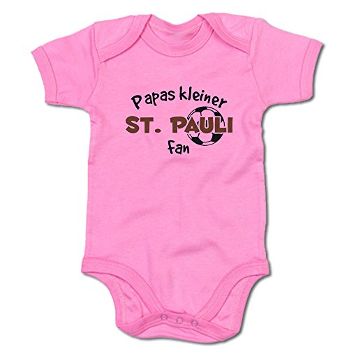 G-graphics Papas Kleiner St. Pauli Fan Baby-Body (250.0250) (0-3 Monate, pink) von G-graphics