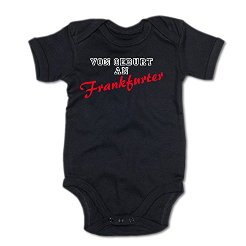 G-graphics Von Geburt an Frankfurter Baby Body Suite Strampler 250.0095 (3-6 Monate, schwarz) von G-graphics