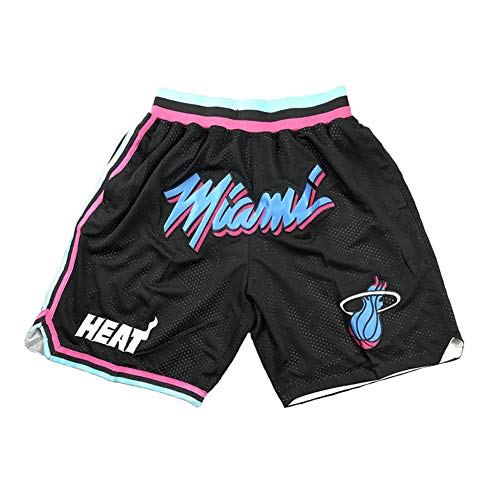 G&F Miami Heat Basketball Sommershorts Fans Swingman Basketballuniform Kurze Hose S-XXL (Size : XXL) von G&F