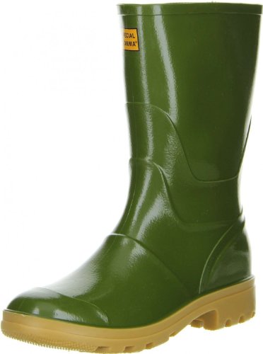 G&G Damen Herren wasserdichte Gummistiefel Regenschuhe grün, Größe:42, Farbe:Grün von G&G