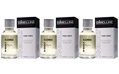 G. Bellini X-Bolt For Men, Eau de Toilette Natural Spray, 3 x 50 ml von G. Bellini
