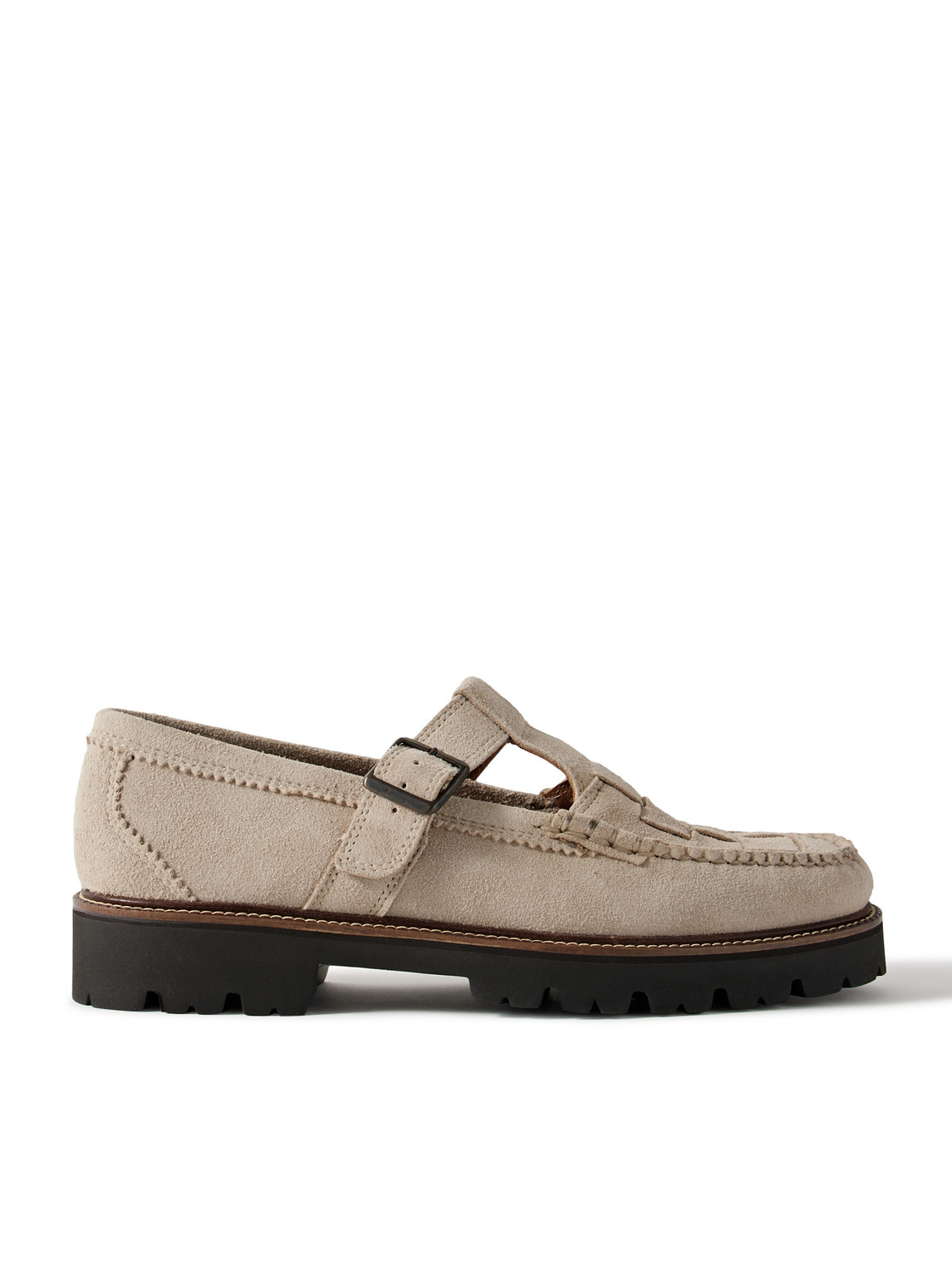 G.H. BASS - Corridor Fisherman Woven Suede Loafers - Men - Neutrals - US 10 G.H. BASS - Corridor Fisherman Woven Suede Loafers - Men - Neutrals - US 10 von G.H. BASS