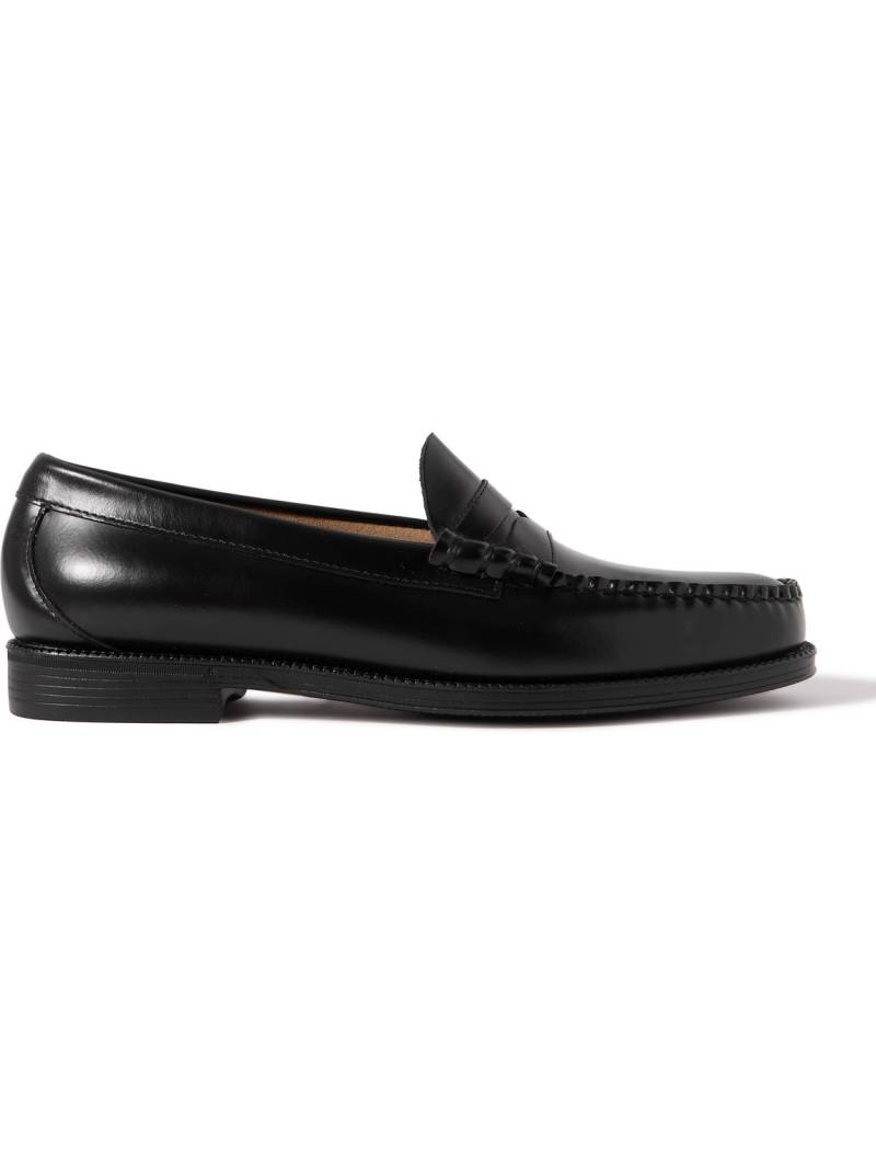 G.H. BASS - Easy Weejuns Larson Glossed-Leather Penny Loafers - Men - Black - UK 11 von G.H. BASS