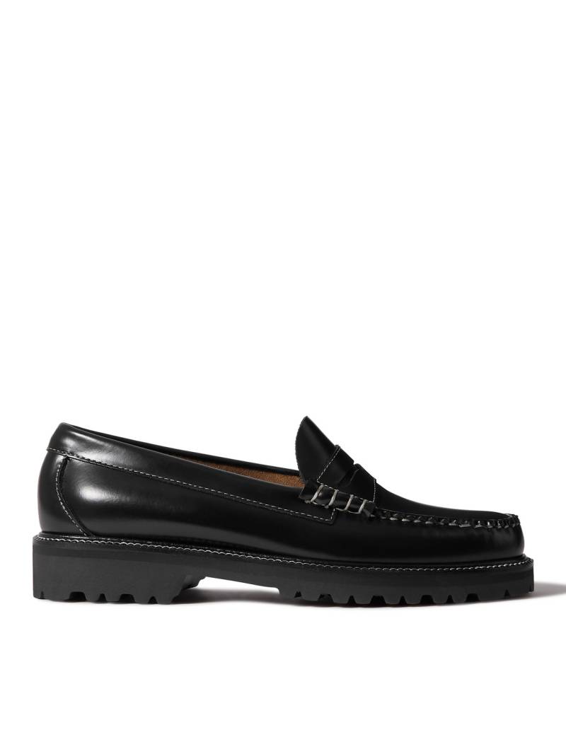 G.H. BASS - Weejun 90 Larson Polished-Leather Penny Loafers - Men - Black - UK 9.5 von G.H. BASS