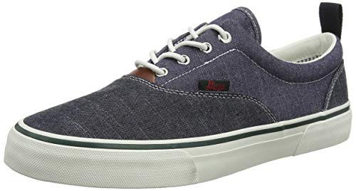 G.H. Bass & Co. Herren Graduate Sneaker, Blau (Heavy Chambrey Dba), 40.5 EU von G.H. Bass & Co.