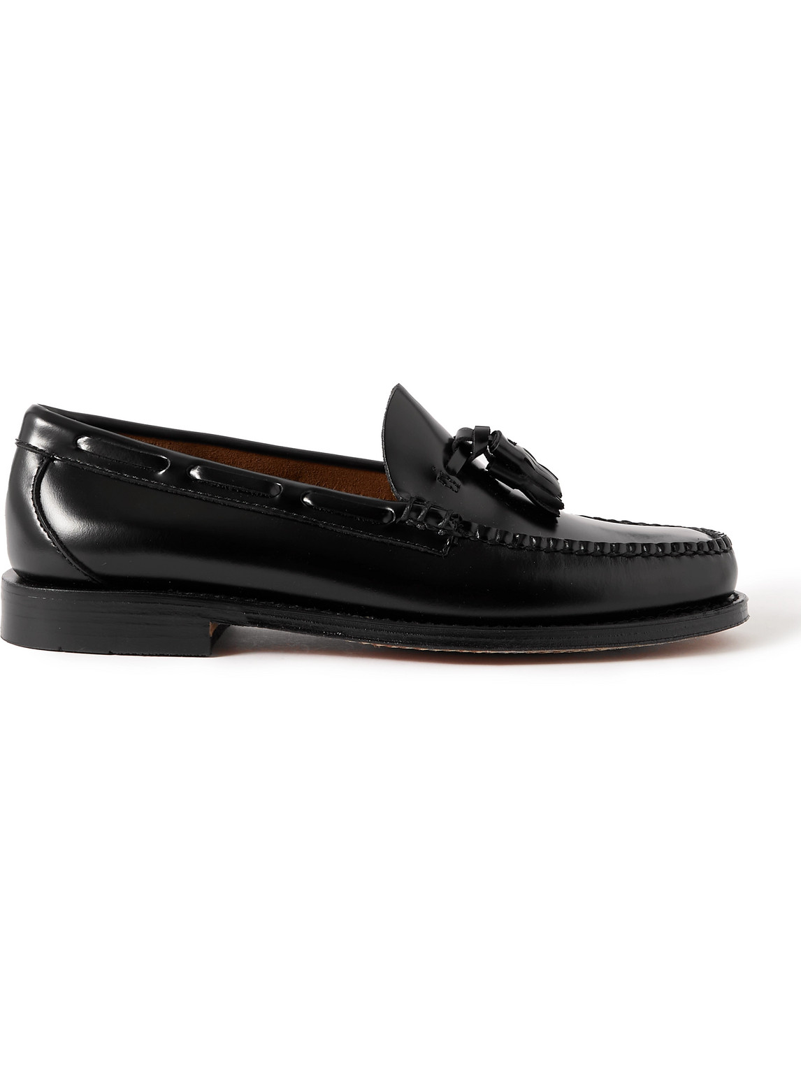 G.H. Bass & Co. - Weejuns Heritage Larkin Glossed-Leather Tasselled Loafers - Men - Black - UK 12 von G.H. Bass & Co.