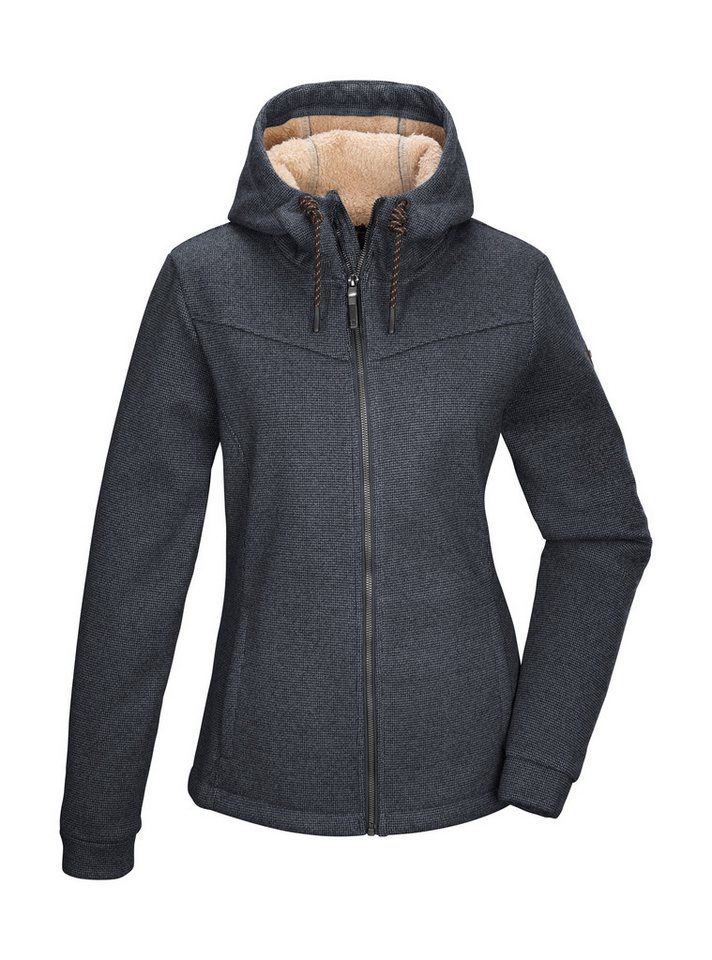 G.I.G.A. DX by killtec Fleecejacke GW 38 WMN KNTFLC JCKT Strickfleecejacke mit Teddyfutter, verstellbarer Kapuze, Kinnschutz von G.I.G.A. DX by killtec