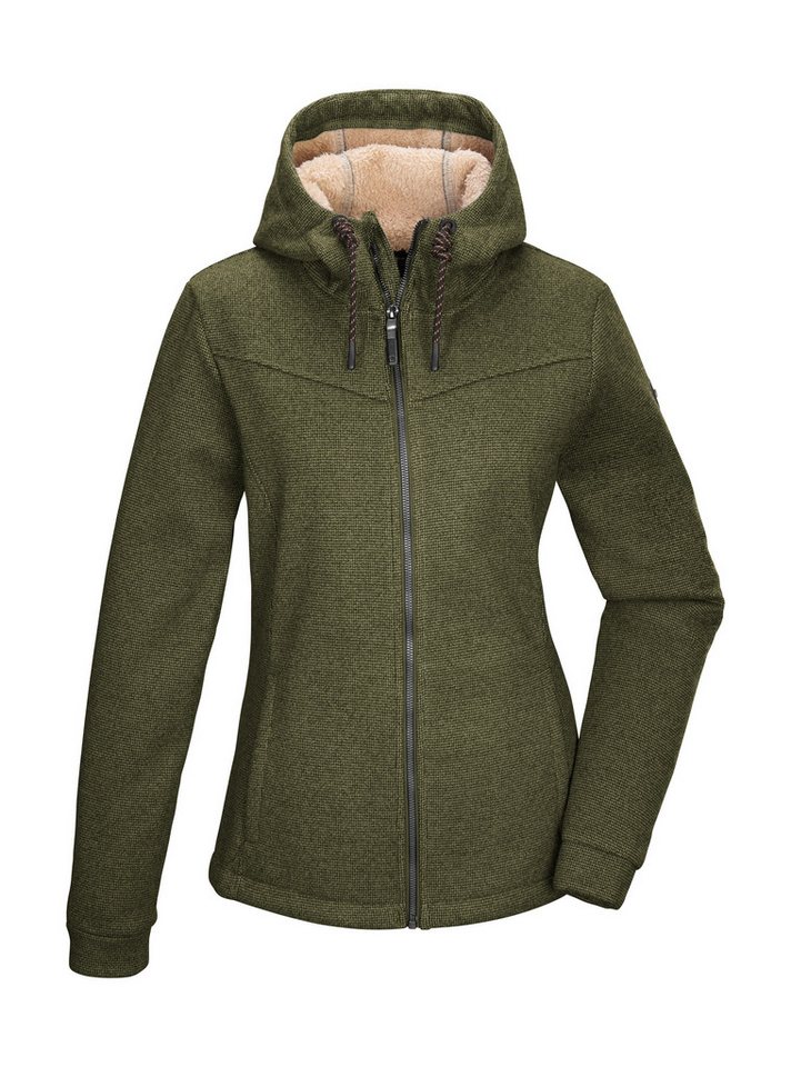 G.I.G.A. DX by killtec Fleecejacke GW 38 WMN KNTFLC JCKT Strickfleecejacke mit Teddyfutter, verstellbarer Kapuze, Kinnschutz von G.I.G.A. DX by killtec