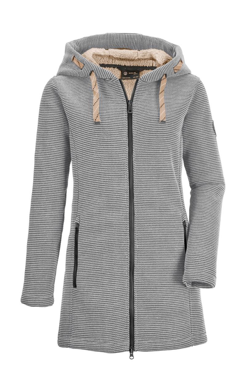 G.I.G.A. DX by killtec Fleecejacke "GW 54 WMN KNTFLC PRK", Windabweisender Damen Strickfleeceparka mit Kapuze und Fleecefutter von G.I.G.A. DX by killtec