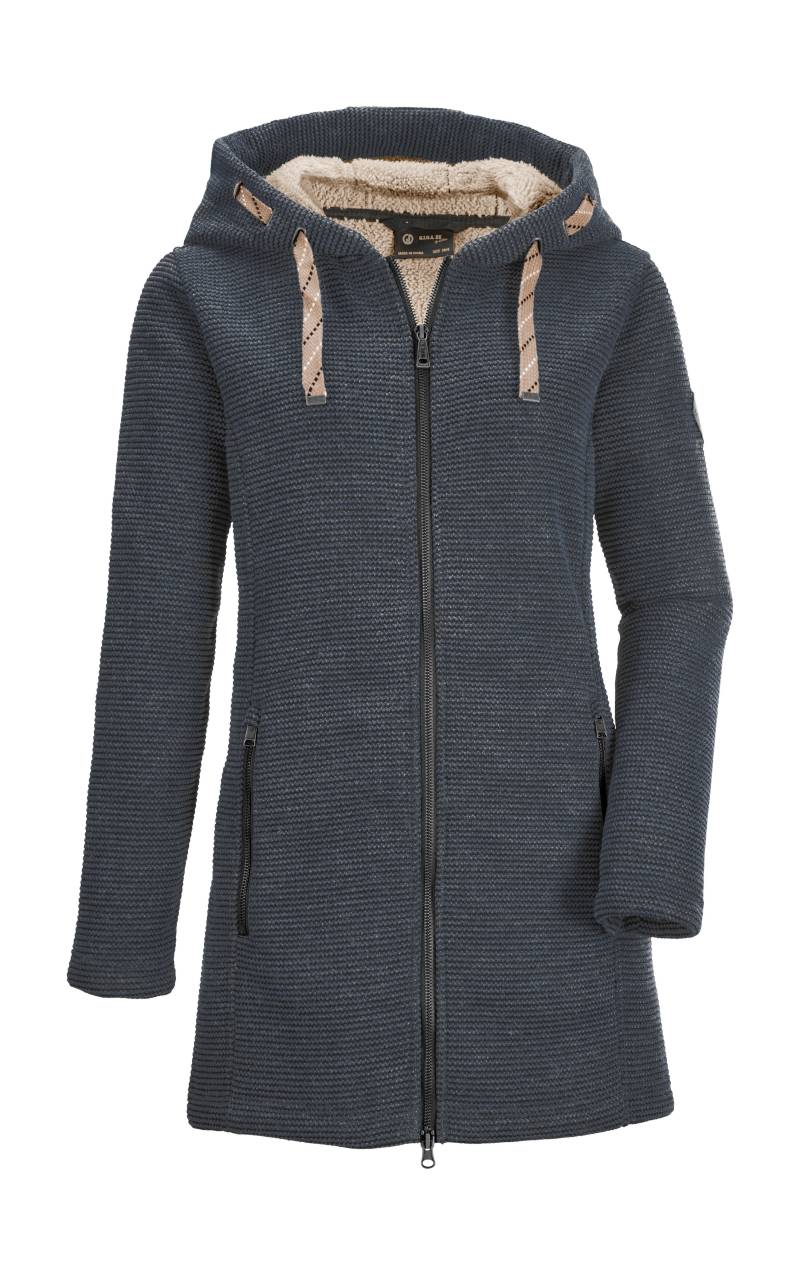 G.I.G.A. DX by killtec Fleecejacke "GW 54 WMN KNTFLC PRK", Windabweisender Damen Strickfleeceparka mit Kapuze und Fleecefutter von G.I.G.A. DX by killtec