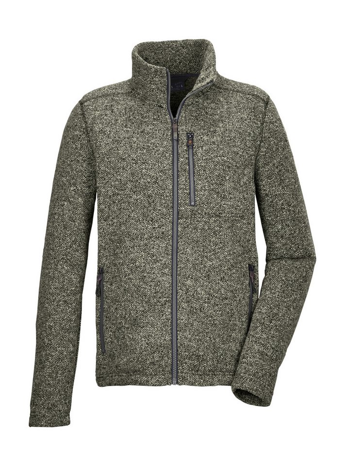 G.I.G.A. DX by killtec Fleecejacke GW 55 MN KNTFLC JCKT Zeitlose Strickfleecejacke, recyceltes Material, Taschen mit Zipper von G.I.G.A. DX by killtec