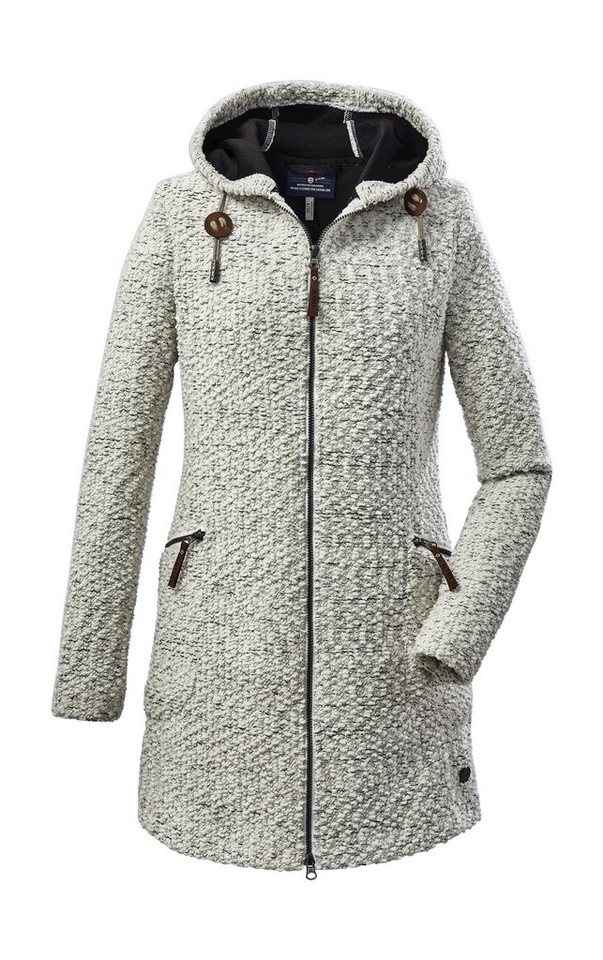 G.I.G.A. DX by killtec Fleecejacke Roshana Wärmender Strickparka mit Kapuze, 2-Wege-Reißverschluss, Taschen von G.I.G.A. DX by killtec