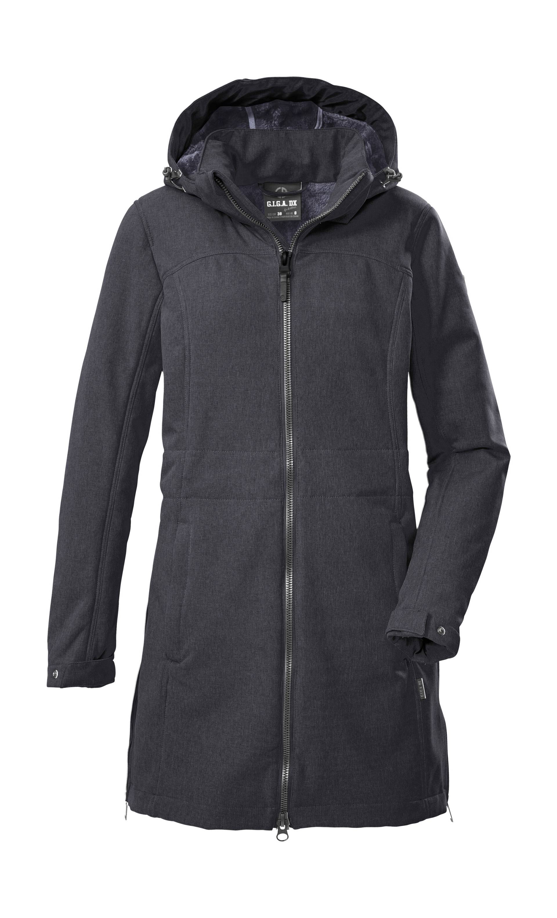 G.I.G.A. DX by killtec Softshellparka "GW 34 WMN SFTSHLL PRK" Wasser- und windabweisender Damen Softshellparka mit Fleecefutter von G.I.G.A. DX by killtec