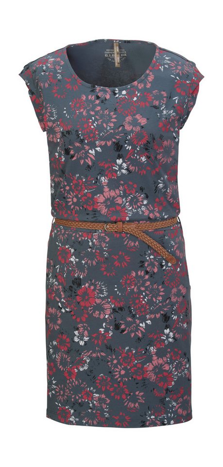 G.I.G.A. DX by killtec Sommerkleid GS 43 WMN DRSS Kleid mit floralem Print, Bindegürtel, 100% Baumwolle von G.I.G.A. DX by killtec