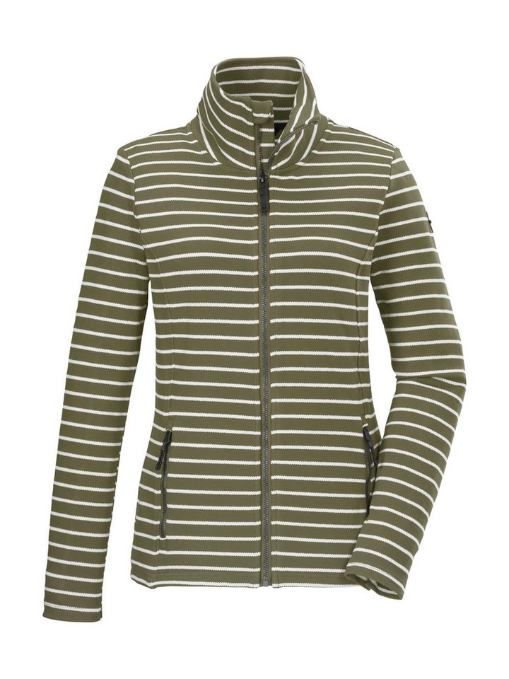 G.I.G.A. DX by killtec Strickjacke GS 60 WMN FLX JCKT Gestreifte Damenjacke, Stehkragen, Zipper-Taschen, Kinnschutz von G.I.G.A. DX by killtec