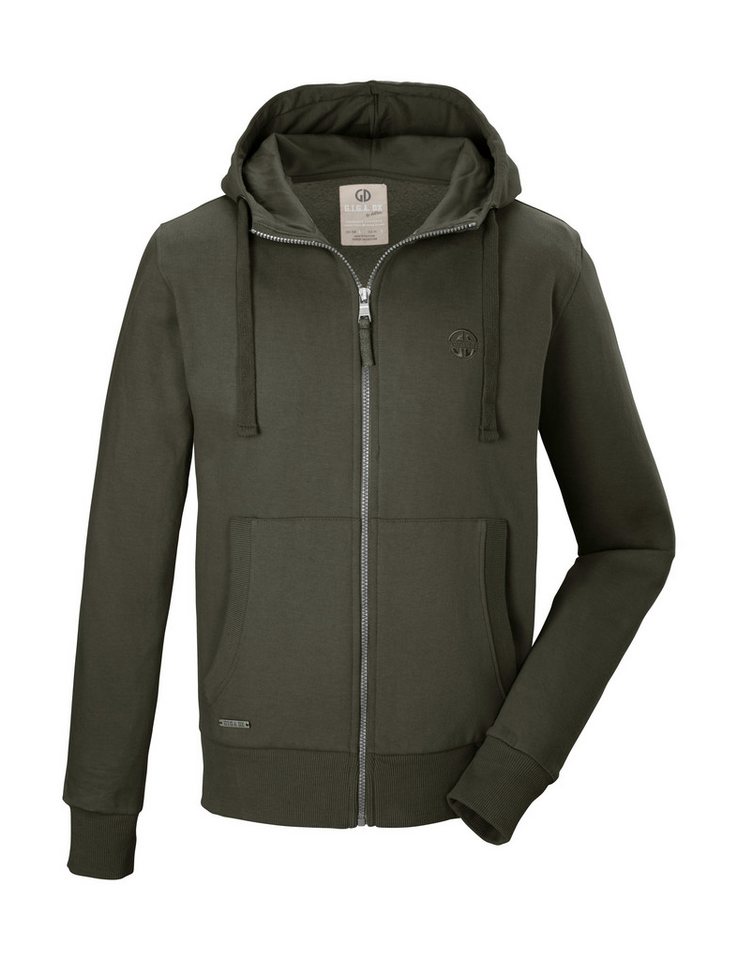 G.I.G.A. DX by killtec Sweatjacke GS 8 MN SWT JCKT GOTS GOTS-zertifizierte Bio-Baumwolle, Carbon-Finish, lässiger Look von G.I.G.A. DX by killtec