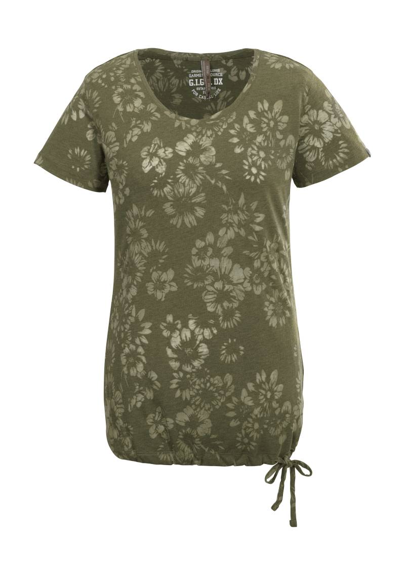 G.I.G.A. DX by killtec T-Shirt "GS 44 WMN TSHRT" Leichtes Damen T-Shirt mit floralem Print und verstellbarem Saum von G.I.G.A. DX by killtec