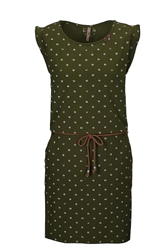 G.I.G.A. DX Damen GS 42 WMN DRSS Kleid mit Gürtel/Sommerkleid, olivgrün, 32 von G.I.G.A. DX